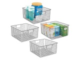 mDesign Farmhouse Decor Metal Wire Food Storage Organizer | LG Tray Assembly Vegetable