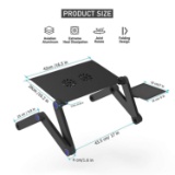 (1) Joychxie Adjustable Portable Laptop Desk, Black ; (2) Fortress Mount Flat Panel TV Wall Mount