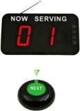 Take A Number System Wireless Number Calling System with 2 Digits Number Display $99.00 MSRP