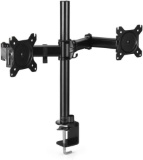 TNP Dual Monitor Stand Mount - Dual Arm Monitor Desk Stand Riser with C-Clamp Base - $35.99 MSRP