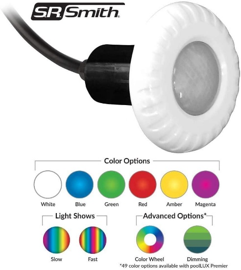 S.R.Smith kelo LED light, 80' cord, Red/Green/Blue (KLED-C-80) - $219.35 MSRP
