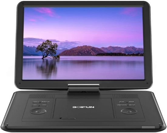 17.5"Portable DVD Player with 15.6?Large HD Screen,6 Hours Rechargeable Battery,Support $129.99 MSRP