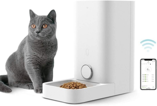 Petkit Automatic Cat Feeder, Wi-Fi Enabled Smart Feed Pet Feeder for Cats and Small Dogs