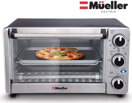 Toaster Oven 4 Slice, Multi-function Stainless Steel Finish $49.97 MSRP