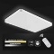 Viugreum LED Flush Mount Ceiling Light, Dimmable 72W 4320 Lumens Square Panel Light with Remote