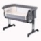 Mika Micky Bedside Sleeper Easy Folding Portable Crib,Grey - $169.99 MSRP