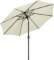 Uhinoos 9 ft Patio Umbrella,Outdoor Umbrella with Crank and 8 Ribs, Polyester Aluminum Alloy Pole