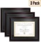 Elegaframe Diploma Frame (3-Pack) That Holds 8.5x11 Inch Document with Mat