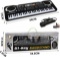 EOSAGA Keyboard Piano 61 Keys Kid Portable Piano Toys with Microphone (Black)
