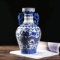 UfengkeBlue and White Porcelain Binaural Dragon Vase