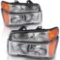 Bryght Headlight Assembly for 04-12 Chevy Colorado / 04-12 GMC Canyon Headlamps Replacement