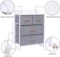 Kamiler 4-Drawer Dresser Storage Organizer Tower (Light Grey) - $69.99 MSRP
