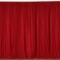 AK Trading Co. 10 feet x 10 feet Polyester Backdrop Drapes Curtains Panels with Rod Pockets, Red