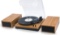 Lp and No.1 Retro Belt-Drive Bluetooth Turntable with Separable Stereo Speakers