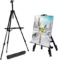 T-Sign Easel Stand, Extra Thick Aluminum Metal Tripod Display Easel Adjustable Height with Portable