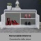 Sturdis Shoe Storage Bench White - Cushion Seat Perfect for Entryway First Impression!