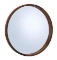 Canvas Mina Round Wood Mirror 30 Inch