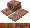 Acacia Wood Deck Tiles/Composite Decking, Flooring and Patio Pavers Check Pattern 12?...12? - 11 Pac