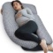 PharMeDoc Pregnancy Pillow, U-Shape (Gray/Star Pattern)