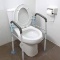 OasisSpace Stand Alone Toilet Safety Rail - Heavy Duty Medical Toilet Safety Frame