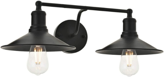 Todoluz Industrial Wall Light Matte Black Finish Edison Vintage Style Sconce Wall Lamp - $69.99 MSRP