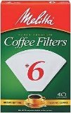 Melitta Cone Coffee Filters, Natural brown, No. 6, 40-Count Filters