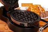 Secura Upgrade Automatic 360 Rotating Non-Stick Double Belgian Waffle Maker w/Removable Plates