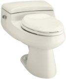 Kohler K-3597-96 San Raphael Comfort Height Pressure IIte 1.0 GPF Elongated Toilet, Biscuit