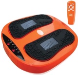 Power Legs Vibration Plate Foot Massager Platform with Rotating Acupressure Heads Multi Setting