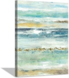 Abstract Seascape Canvas (40? x 30? x 1 Panel)