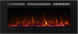 Valuxhome Electric Fireplace, 50 Inches Fireplace, Recessed Fireplaces for Living Room Electric