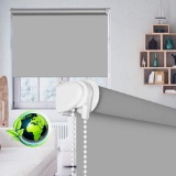 Seeye 100% Blackout Waterproof Fabric Window Roller Shades Blind, Thermal Insulated,UV Protection