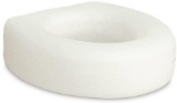 AquaSense Portable Raised Toilet Seat, White, 4 Inches