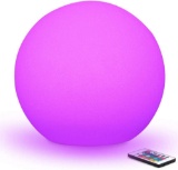 Mr.Go 16-inch Indoor/Outdoor Waterproof Rechargeable LED Glowing Ball Light Orb Globe $95.99 MSRP