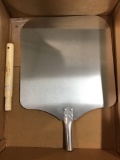 Aluminum Pizza Peel Paddle with Detachable Wooden Handle