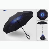 Double Inverted Umbrella, C-Shaped Handle (Starry Sky)