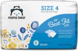 Amazon Brand - Mama Bear Best Fit Diapers Size 4, 36 Count, Bears Print