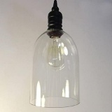 WINSOON Ecopower 1PC Light Vintage Hanging Big Bell Glass Shade Ceiling Lamp Pendent - $39.99 MSRP