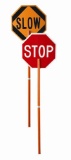 ABS Plastic Pole Mounted Paddle Sign, Legend 