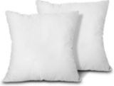 Edow Throw Pillow Inserts, Set of 2 Lightweight Down Alternative Polyester Pillow $11.99 MSRP