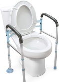 OasisSpace Stand Alone Toilet Safety Rail - Heavy Duty Medical Toilet Safety Frame $54.99 MSRP
