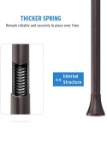 AmazerBath Spring Tension Curtain Rod, 26-42 Inches, Bronze (HQQ-18-46) $23.99 MSRP