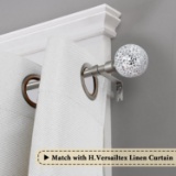 H.VERSAILTEX Window Treatment Sparkling Mosaic Ball Curtain Rod Set, 3/4-Inch Diameter Decorative