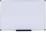VIZ-PRO Dry Erase Board/Whiteboard, Non-Magnetic, 48 x 36 Inches, Wall Mounted Board