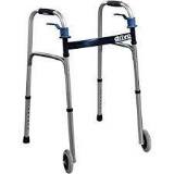 OasisSpace Compact Folding Walker, with Trigger Release and 5 Inches Wheels for The Seniors
