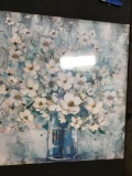 Flowers in Jar Canvas Wall Art