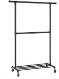 Industrial Clothes Rack on Wheels