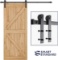 SmartStandard i-shape Sliding Barndoor Hardware (Black) (I Shape Hanger) Black SDH0662IBK