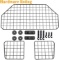 C CASIMR Heavy-Duty Dog Barrier, Adjustable to Fit Cars 35.5-48 Inch Knob Hooks (Black) $44.95 MSRP