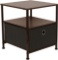 Waytrim 2-Tier Night Stand End Table w/ One Fabric Drawer Organizer,Coffee (SO008COF) $35.99 MSRP